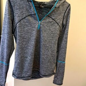 Grey with blue detail athletic Zella jacket